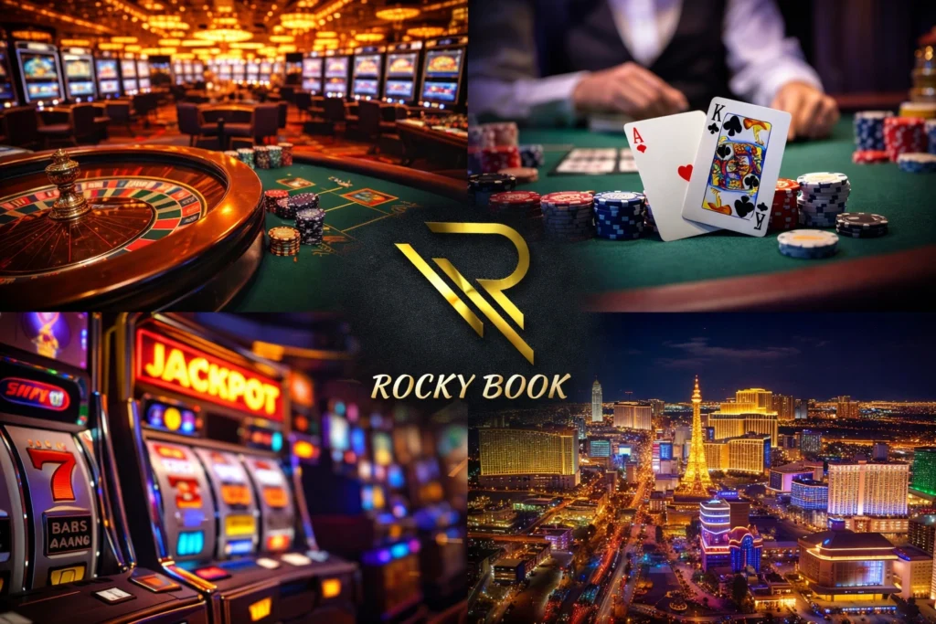 casino betting table with chips and cards