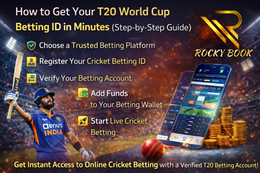 How to create T20 World Cup betting ID online step by step cricket betting signup guide