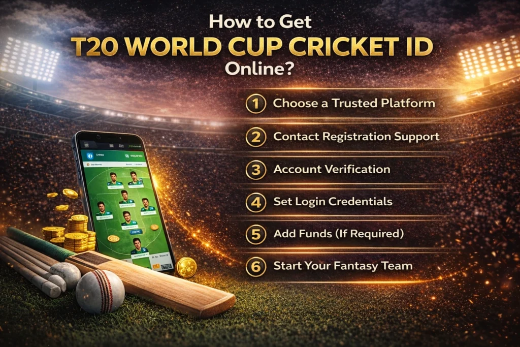 Step by step guide to get T20 World Cup Cricket ID online
