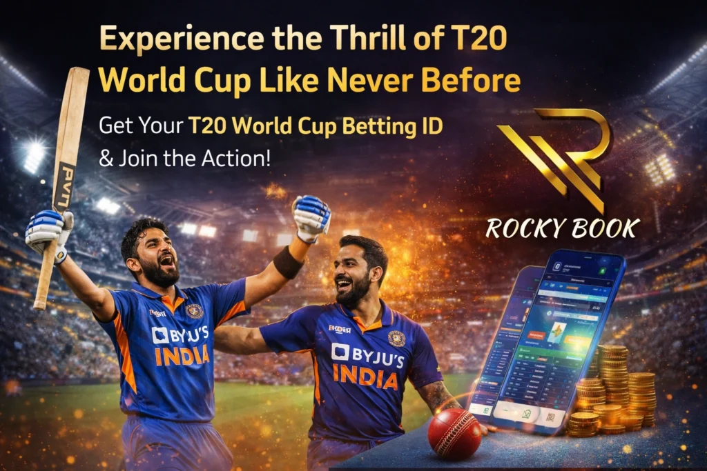 T20 World Cup cricket betting ID banner with live match betting platform
