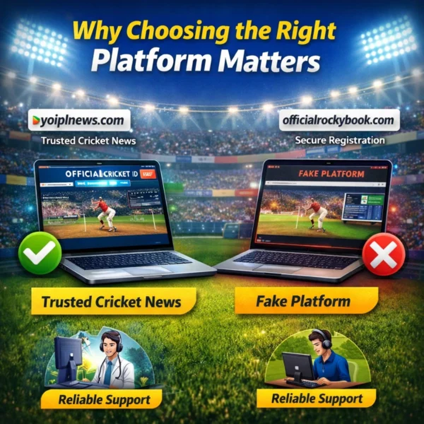 Why choosing the right online cricket platform matters showing secure login support and reliable access