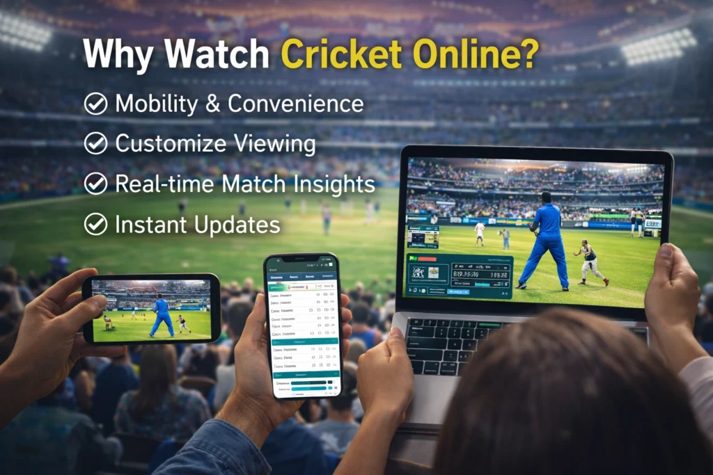 Benefits of watching cricket online on mobile devices