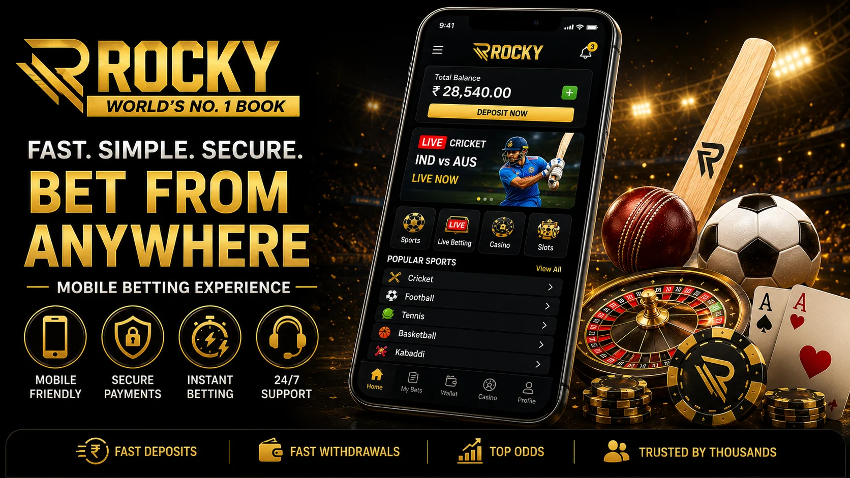 Sports Betting Live Cricket Football Tennis Betting